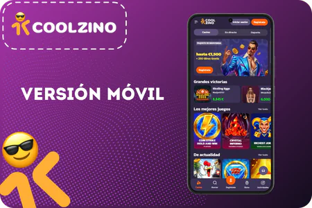Acceso a Coolzino Casino desde dispositivo móvil en España
