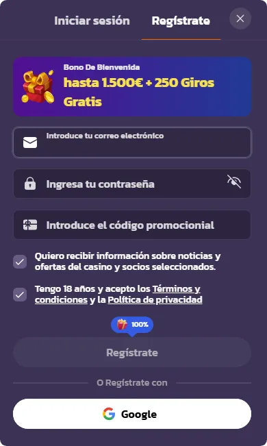 Coolzino Casino acceso