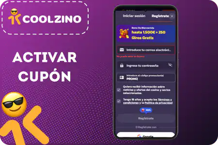 CoolZino Casino bonus code Activar Cupon