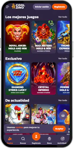 CoolZino Bonus Encuentra la seccion de juegos